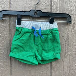 baby boden baby boy size 0-3 months Rib Waist Woven green Shorts